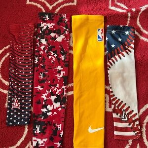 Nike Kids Yellow NBA Arm Sleeve with White Swoosh